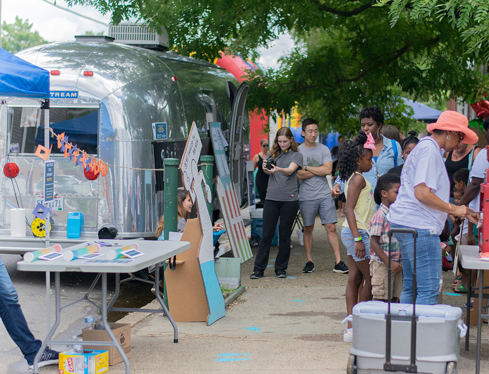 This past summer, CoLab rented an Airstream shell to test different programming options. The experience influenced design as our team realized what features would be the most helpful to the community as well as healthcare providers.
