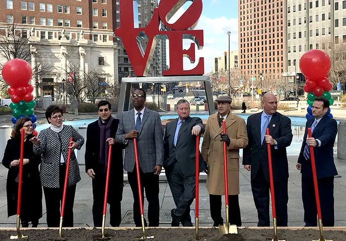 Renovations Begin at LOVE Park