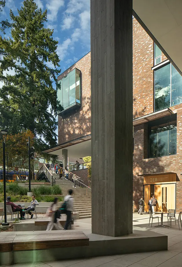 University of Washington Interdisciplinary Engineering Building exterior courtyard looking northwest
