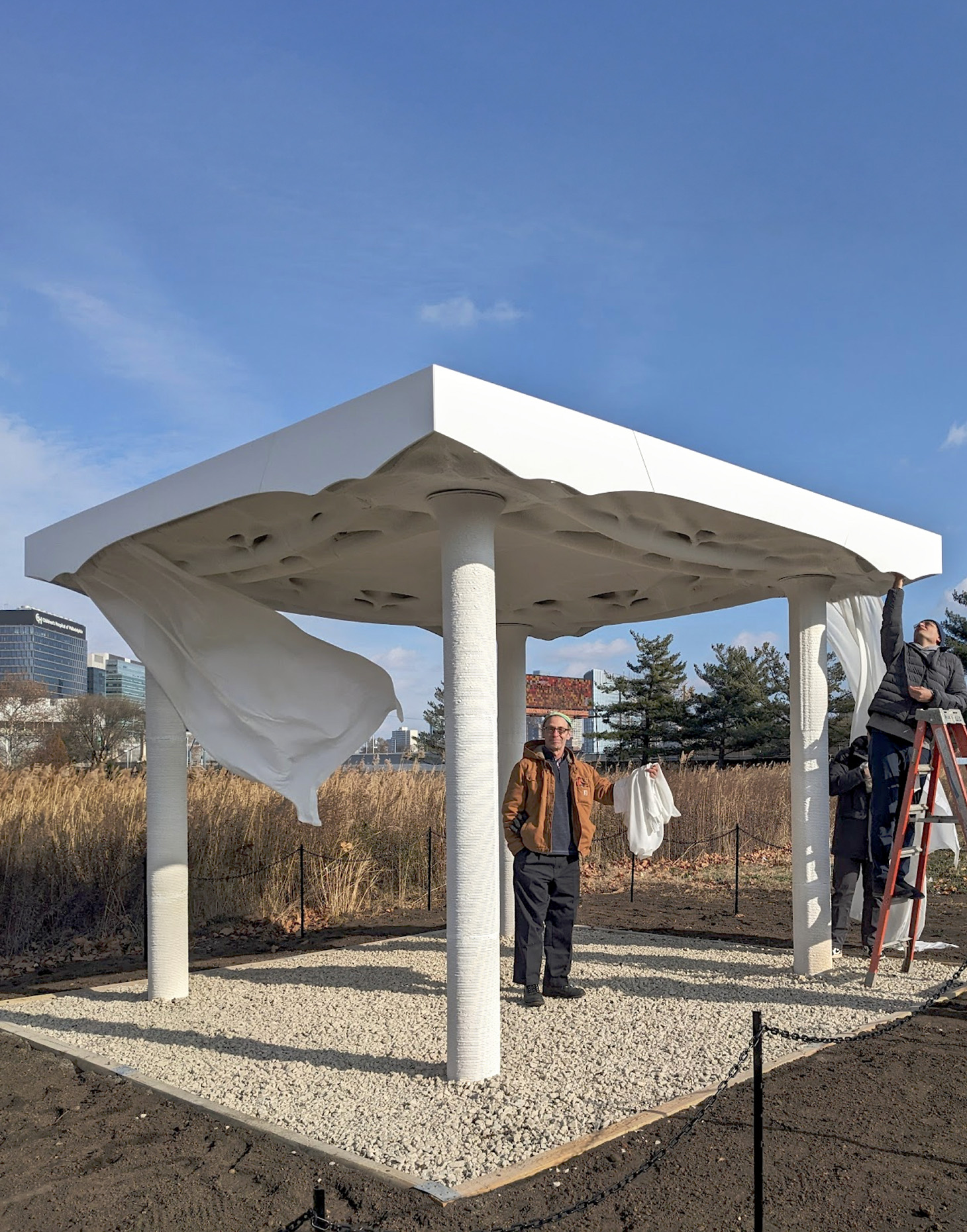 3D Printed Carbon-Absorbing High Performance Building Structure