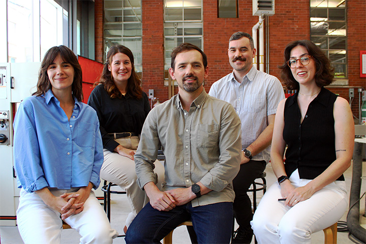 Associates Tatiana Baglioni, Cait Sylvain, Liam Smith, Ben Morris, and Sara Svisco